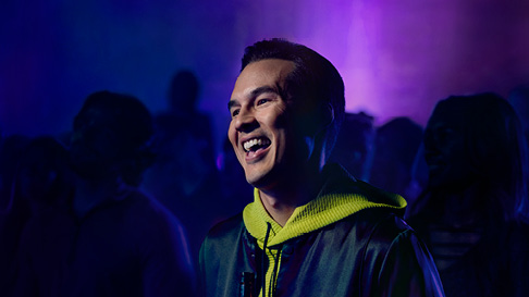 Guy enjoying a concert