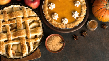 Apple and Pumpkin pies