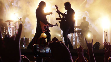 Band on stage